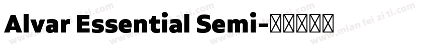 Alvar Essential Semi字体转换